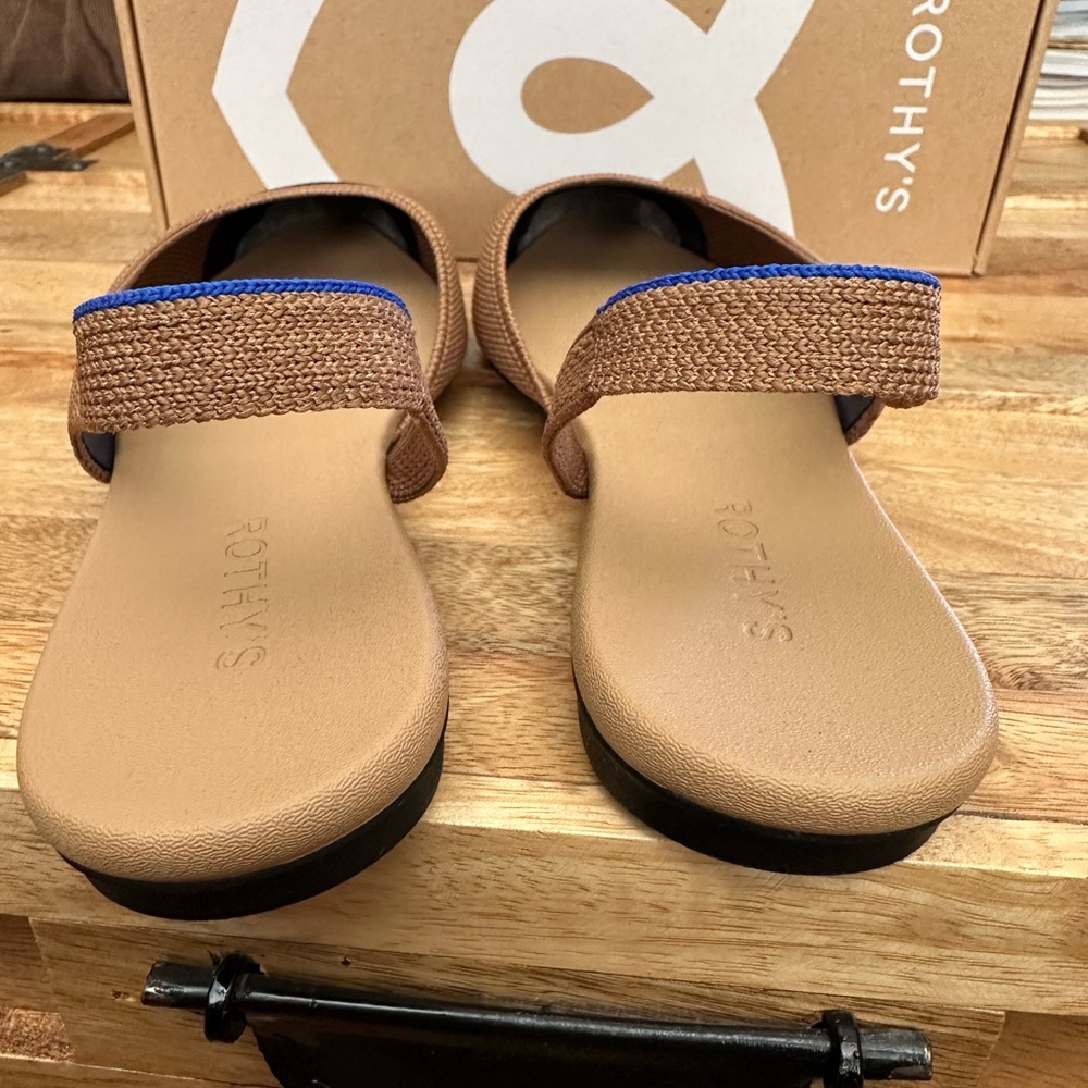 Rothy's Brown and Black Pointed Toe Flats - Picture 9 of 10